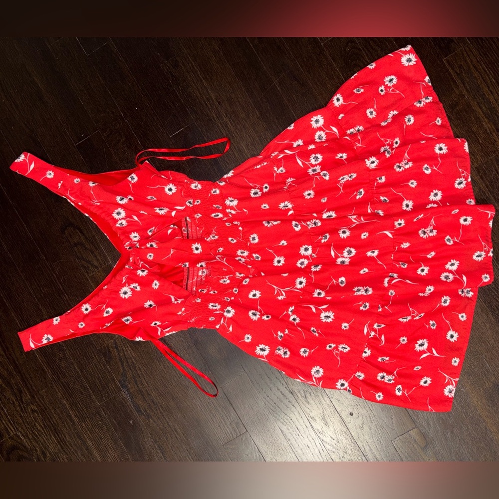 Red Floral Sundress